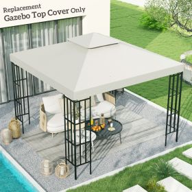 Gazebo Replacement Canopy for Model 01 -0153 (Option: Cream White-320x70x420 mm)